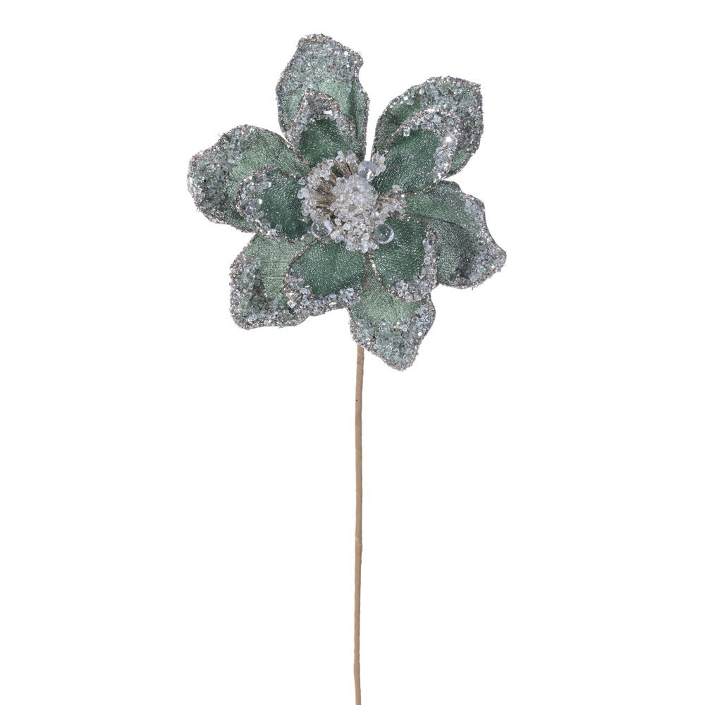 Iced Poinsettia Stem