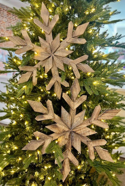 21.5"x21.5" Wooden Snowflake