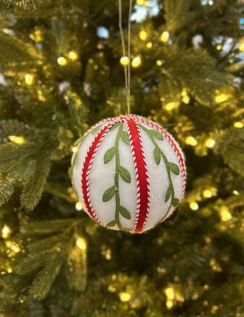 Vine Patterned Ball Ornament