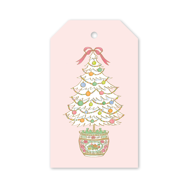 Famille Rose Medallion Tree Gift Tags