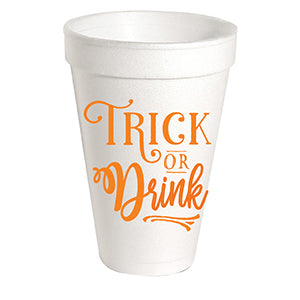 Trick or Drink Styrofoam Cup