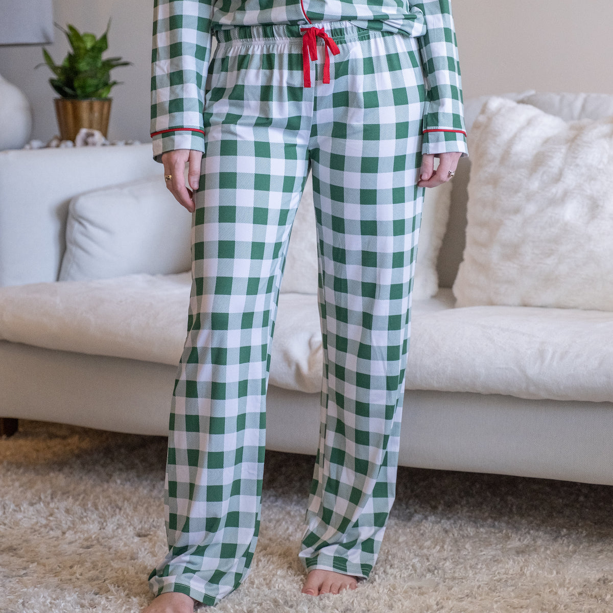 Women's Holiday Gingham Sleep Pants