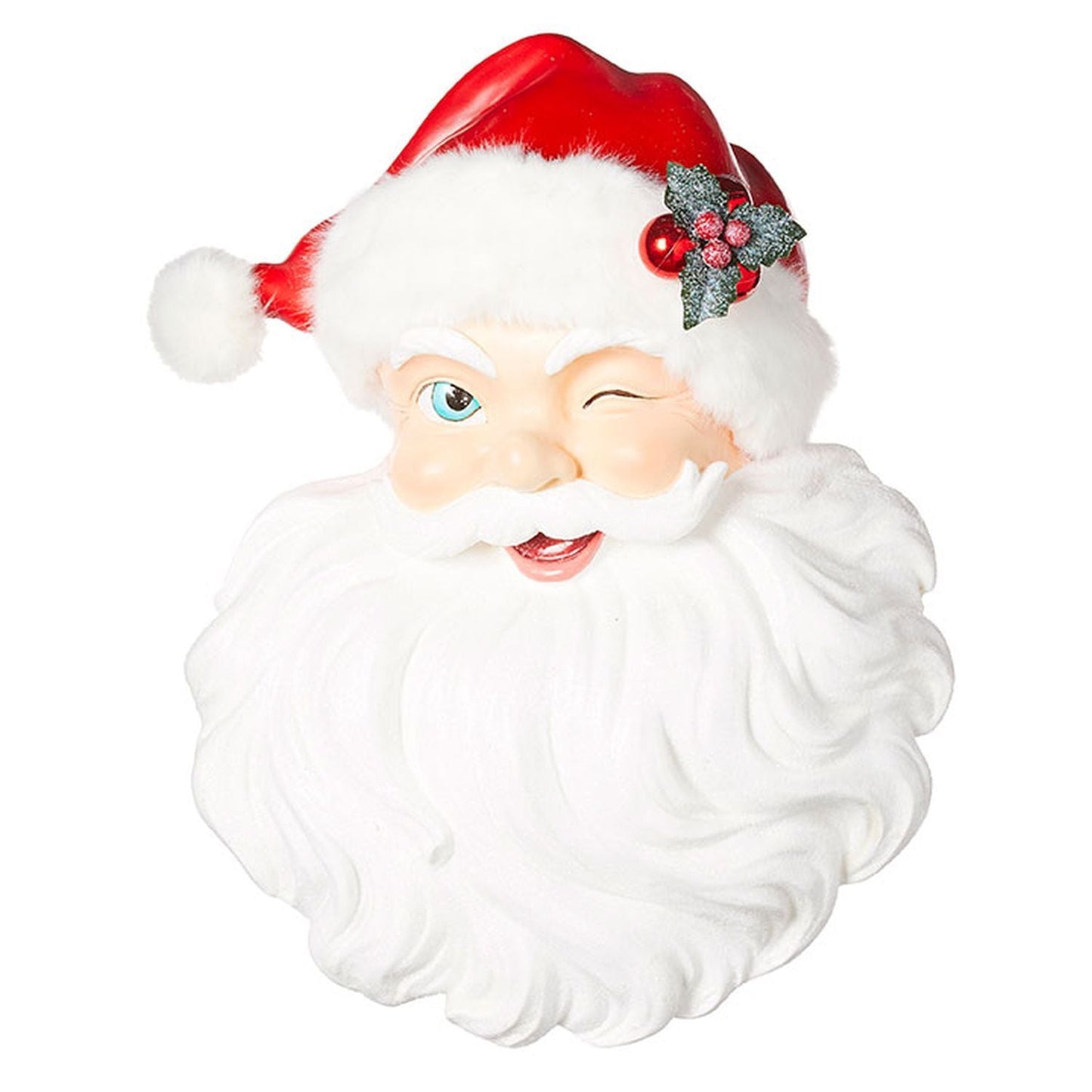 18" Santa Face Wall Art