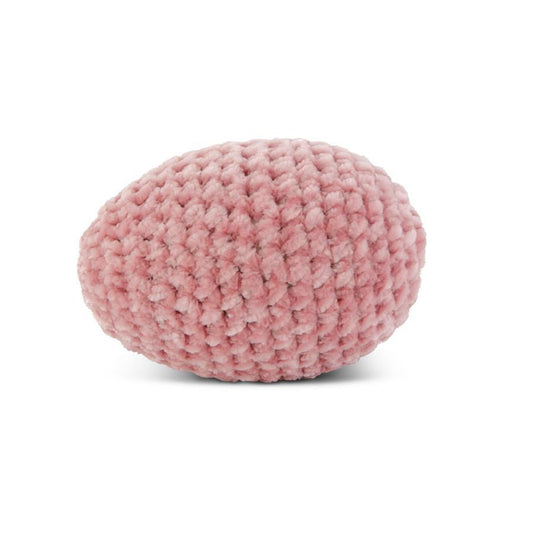 Pink Crochet Easter Egg