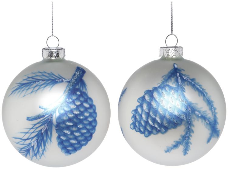 4" Delft Pinecone Ornament