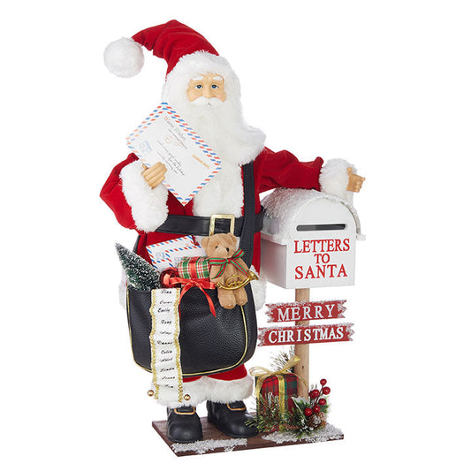 25" Santa w/Mailbox