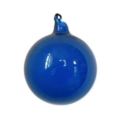 Dark Blue Winward Glass Bubblegum Ornament