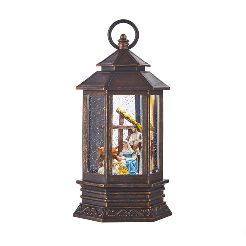 Nativity Musical Lighted Water Lantern