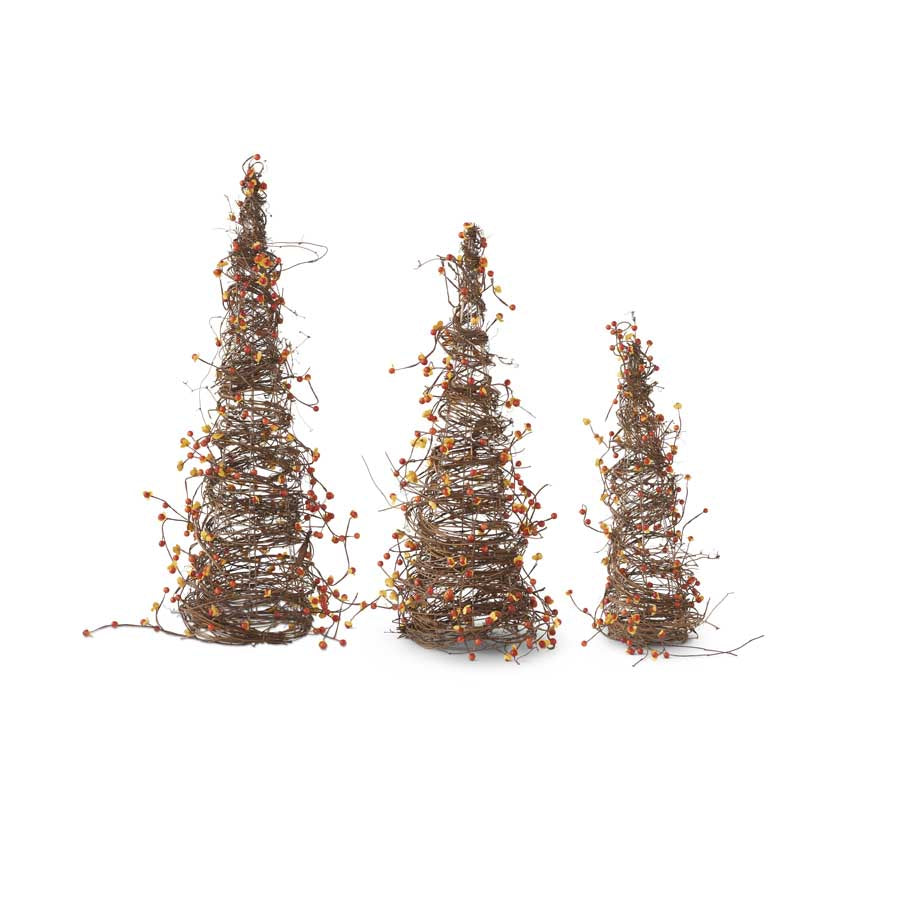 Bittersweet Twig Base Cone Trees