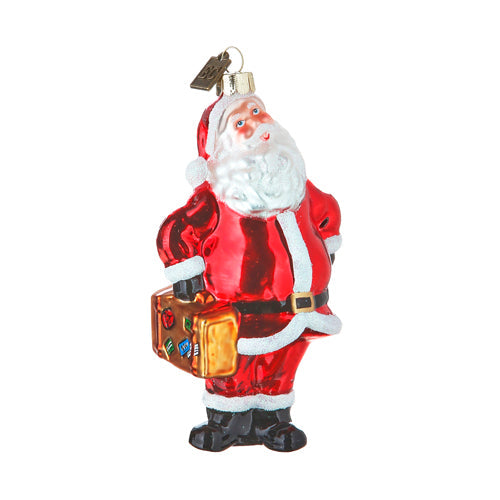 Traveling Santa Ornament