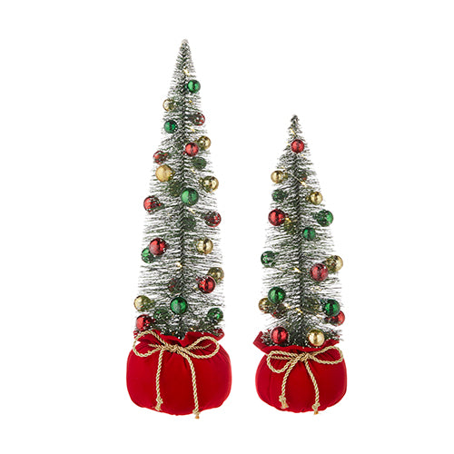 Lighted Bottle Brush Trees in Bag