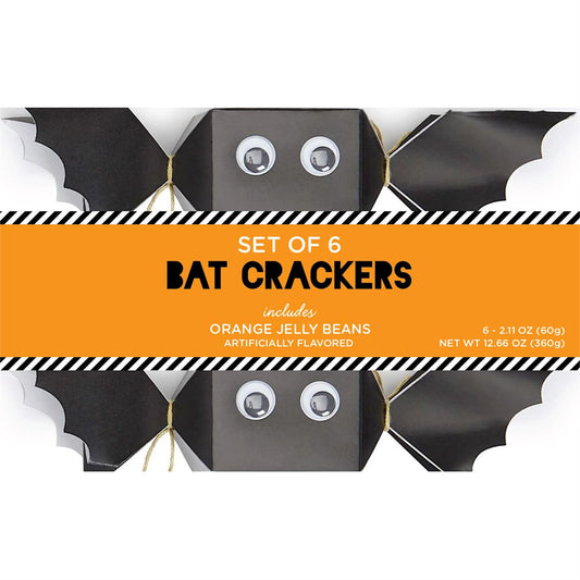 Bat Crackers Filled with Orange Flavored Jelly Beans