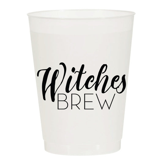 Witches Brew Halloween Party Reusable Cups, Set of 10