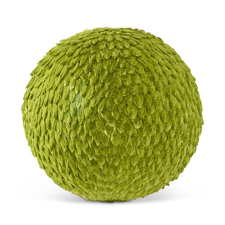 Light Green Petal Leaf Ball Ornament