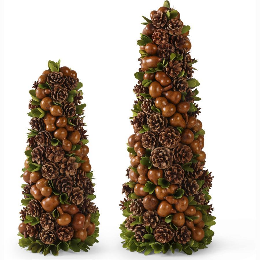 Brown Gourd & Pinecone Tree