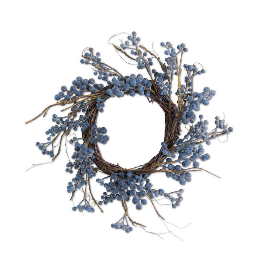 Powdered Concord Grape Wreath, 19"