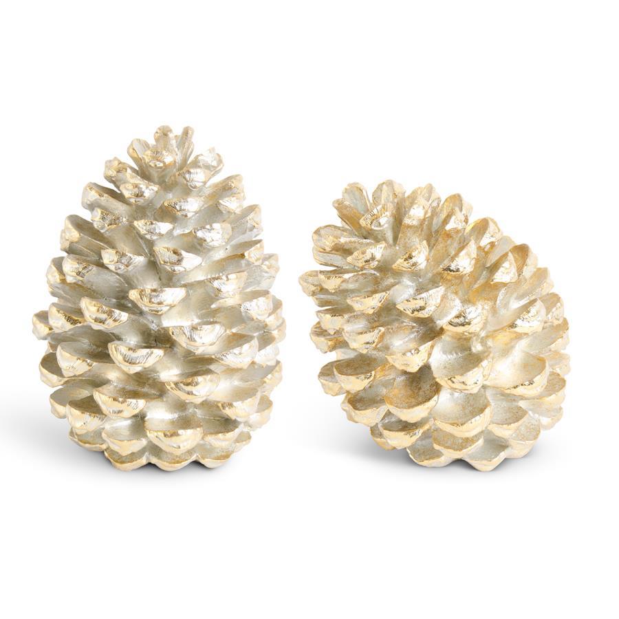 Antique Gold Resin Pinecone