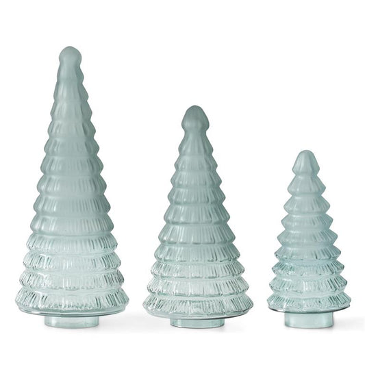 Sage Green Glass Christmas Tree