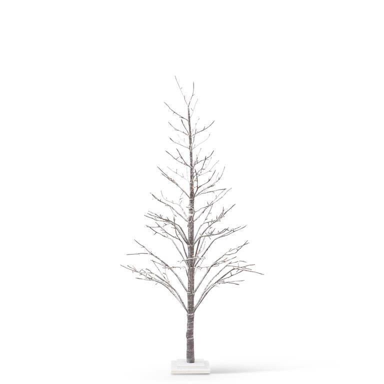 Snowy Flocked LED Twig Tree