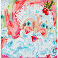 Pastel Santa Painting