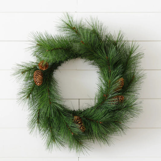 Pine Wreath with Cones