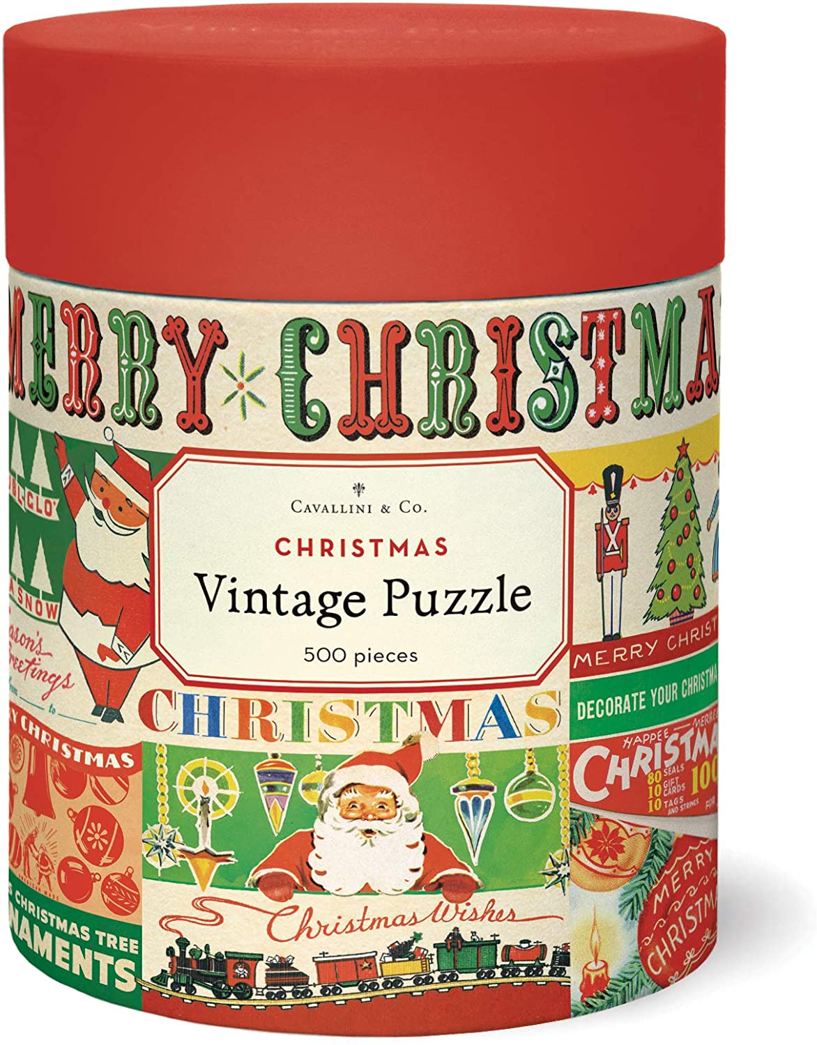 Vintage Christmas 500 Piece Puzzle, Multi
