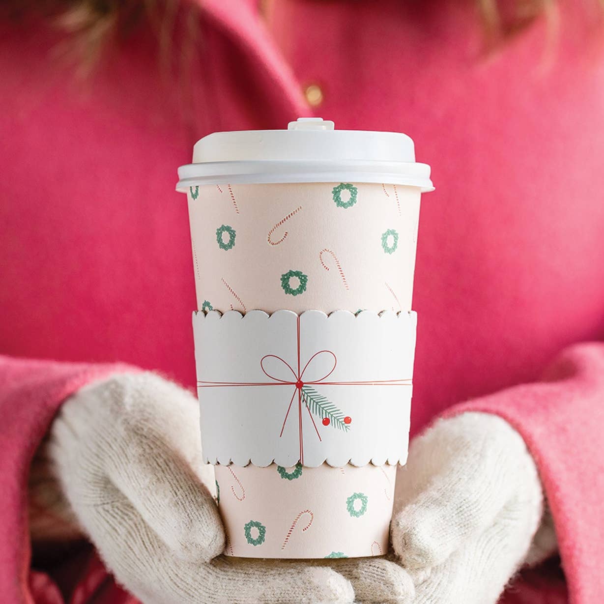 Blush Candy Canes To-Go Cups