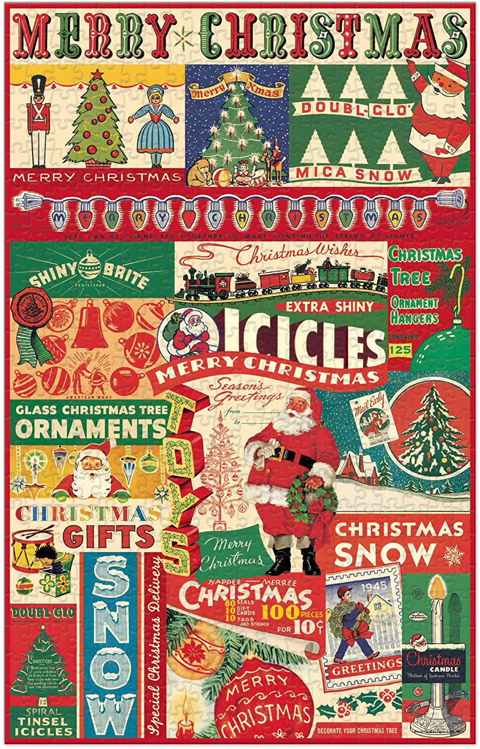 Vintage Christmas 500 Piece Puzzle, Multi