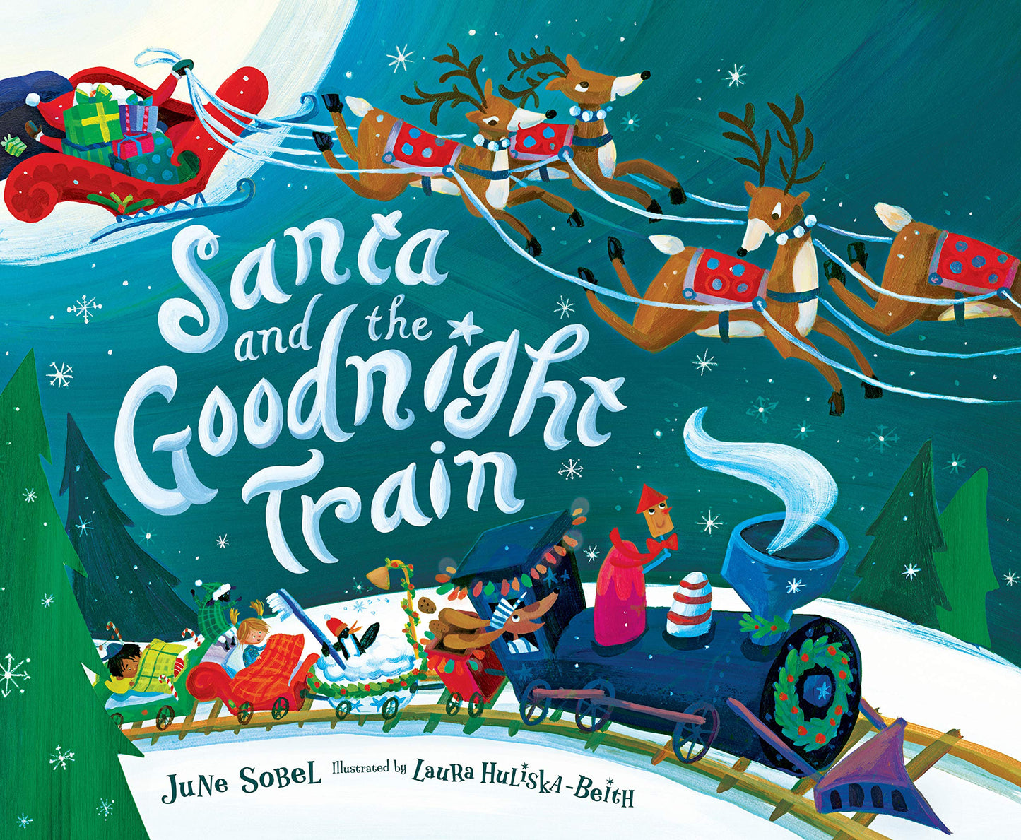 Santa and the Goodnight Train by June Sobel