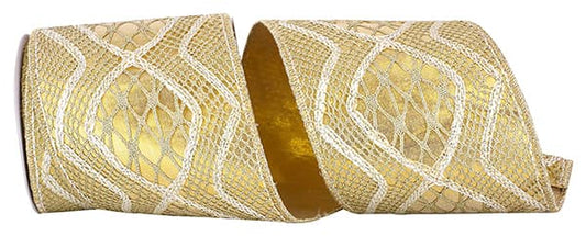 Gold Lace Luxe Metallic Ribbon