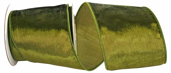 Olive Designer Plush Velvet Elite Ribbon