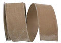 Regal Velvet Plush Ribbon- Taupe