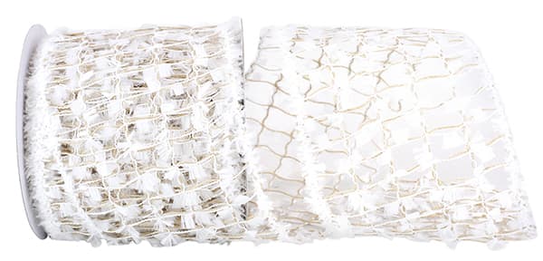 Box Jute Snow White Ribbon