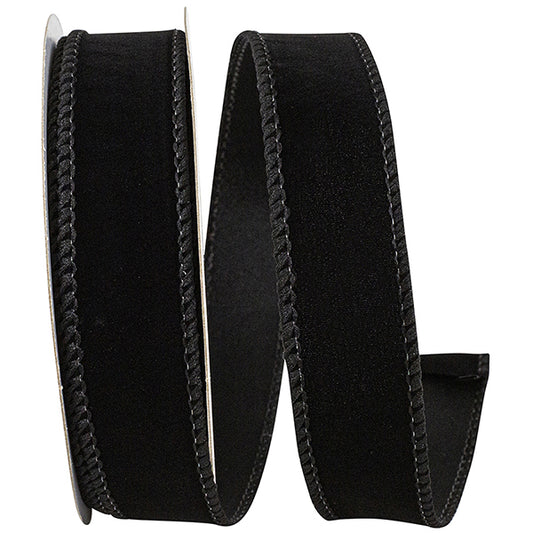 Velvet Fuzz Ribbon- Black