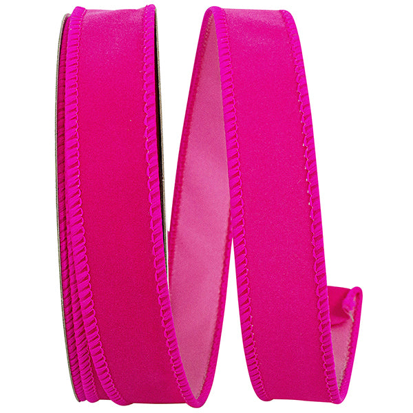 Fuchsia  Velvet Fuzz Ribbon