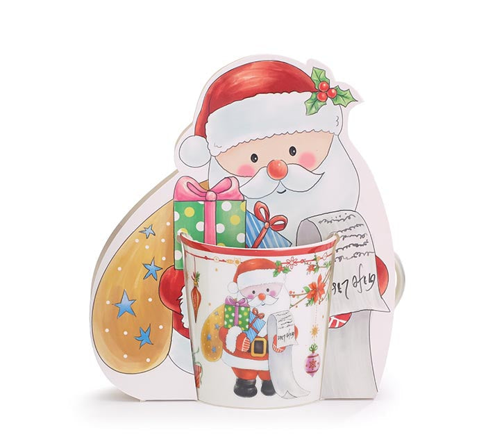 Santa Mug- Holding Presents