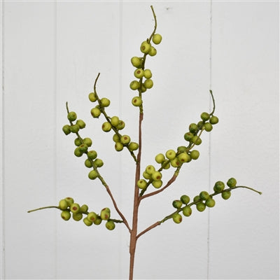 24" Crab Apple Berry Spray-Green