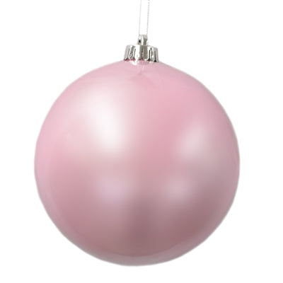 Pink Pearl Finish Ball Ornament