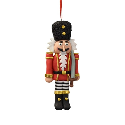 Nutcracker Ornament-Red/Black/White