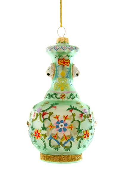 Chinoiserie Vase- Green