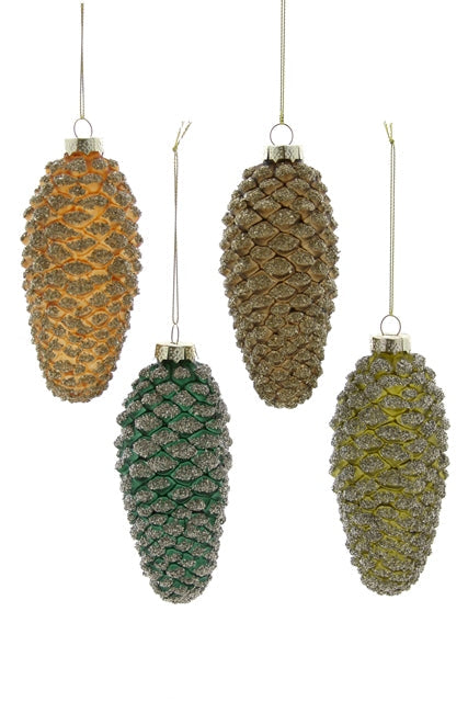 Glittered Pinecone, Multiple Colors