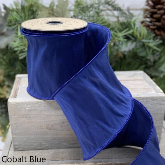 Irish Taffeta Ribbon- Cobalt Blue