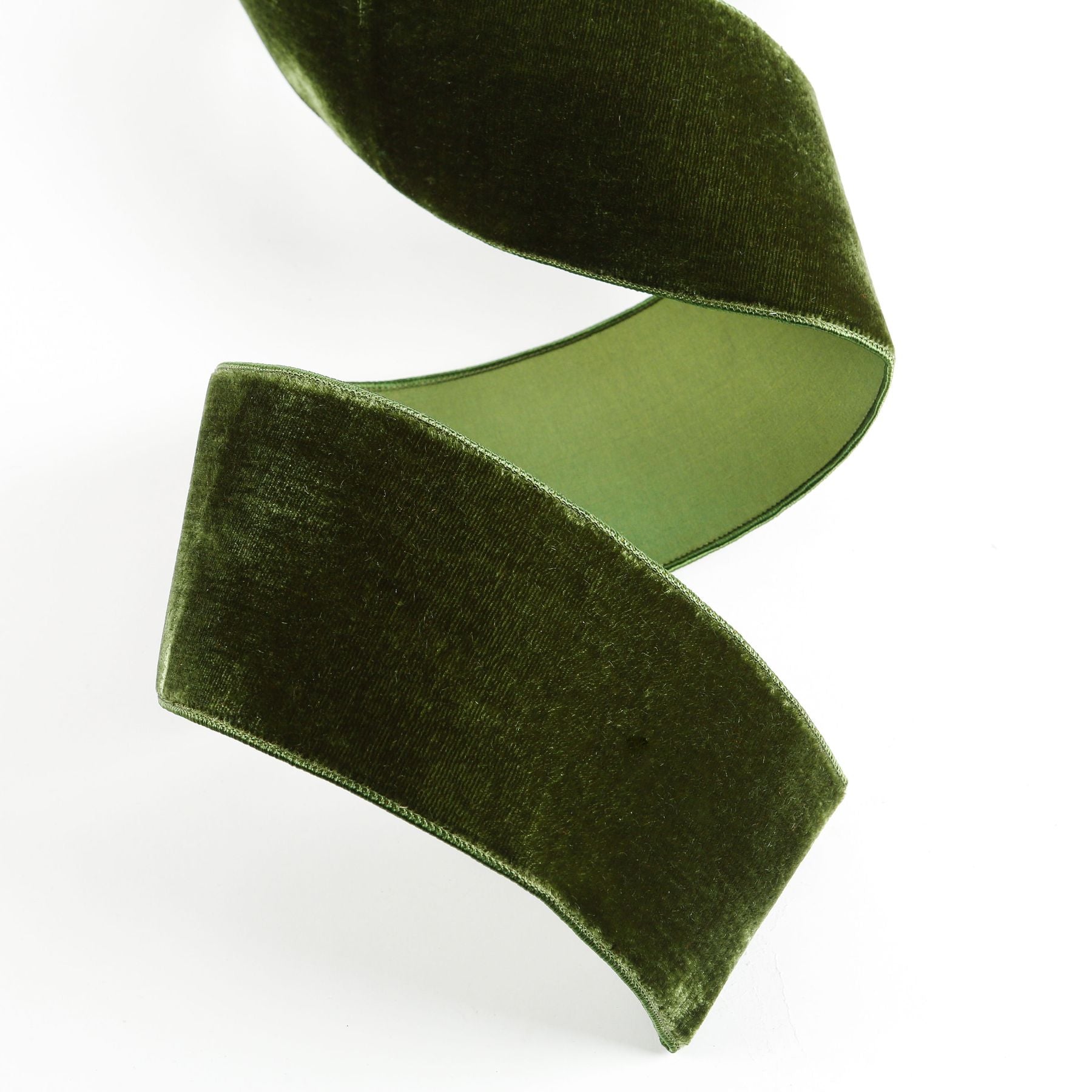 Olive Velvet Ribbon