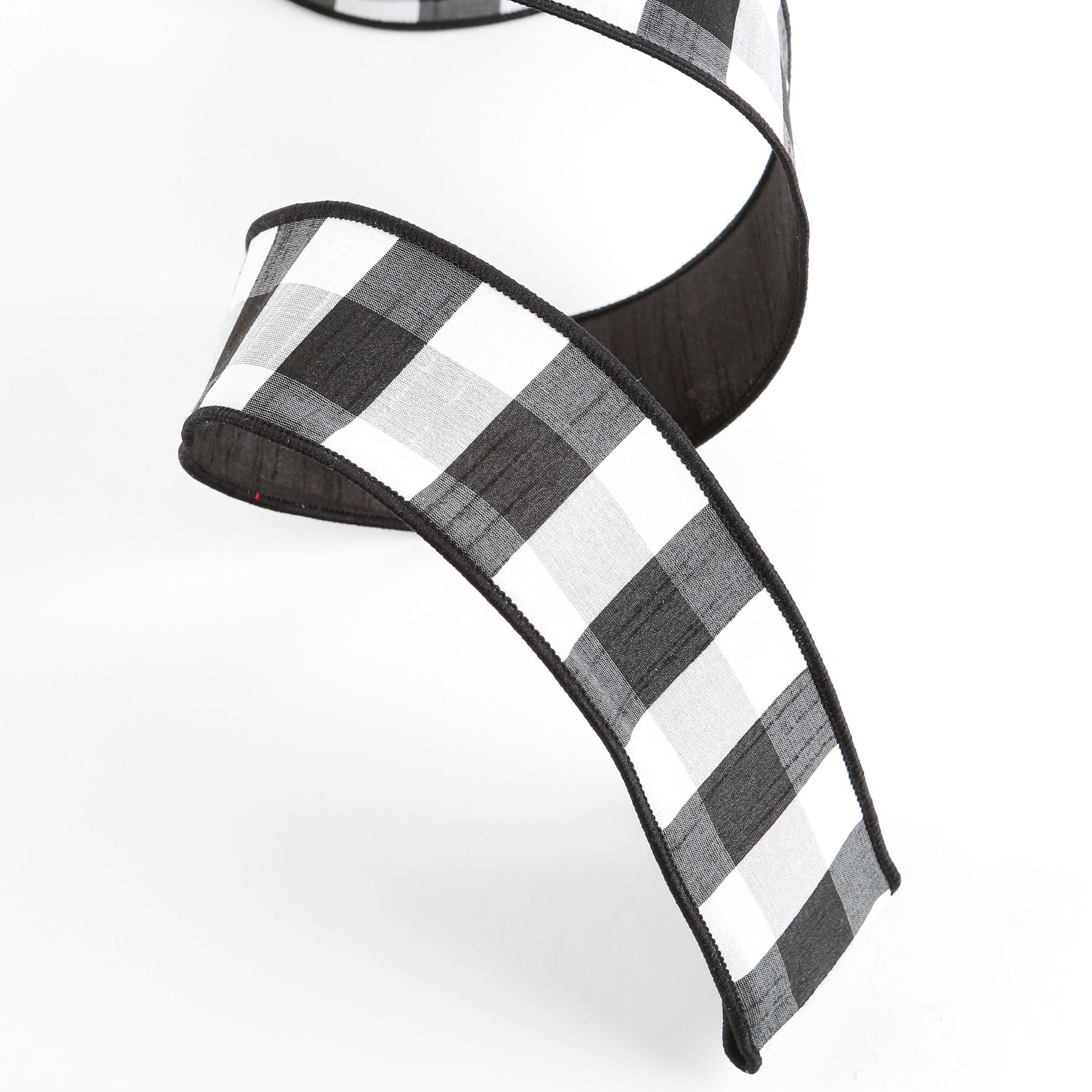 Black & White Buffalo Plaid Ribbon