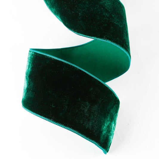Emerald Green Velvet Ribbon