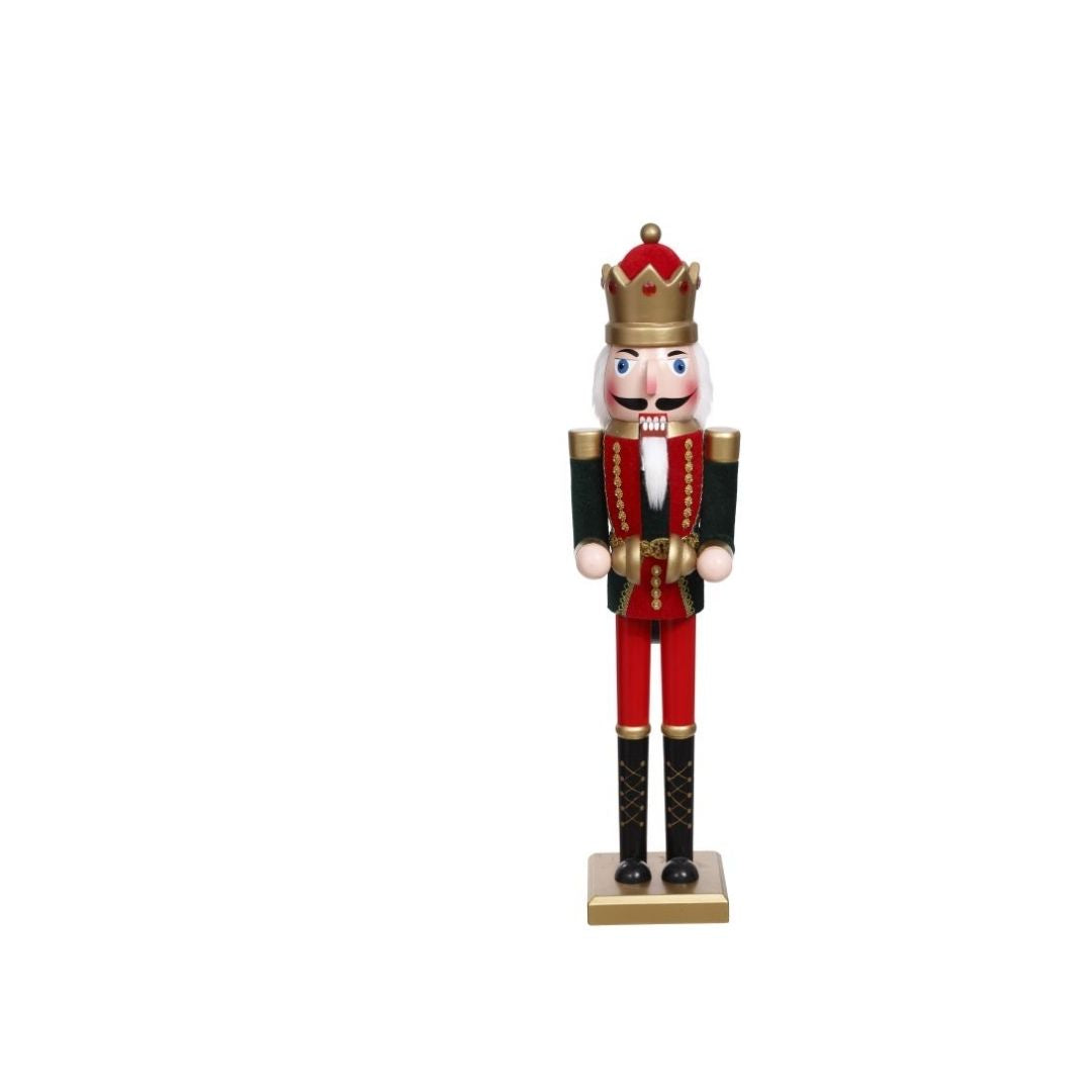 Velveted Musician Nutcracker w/Cymbals 24"