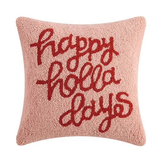 Happy Holla Days Hook Pillow