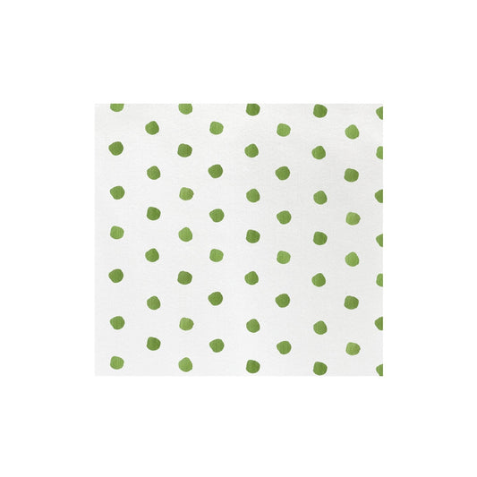 Papersoft Napkins Dot Green Dinner Napkin - Pack 20
