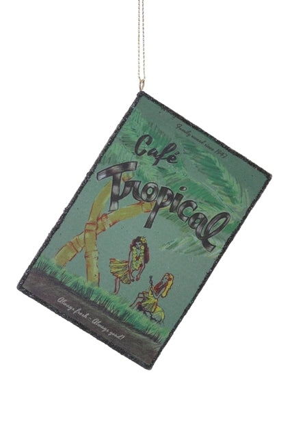 Schitt's Creek Cafe Tropical Menu Ornament