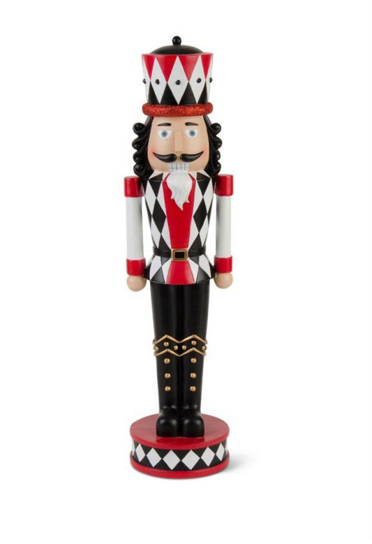 Black, Red, and White Soldier Nutcracker